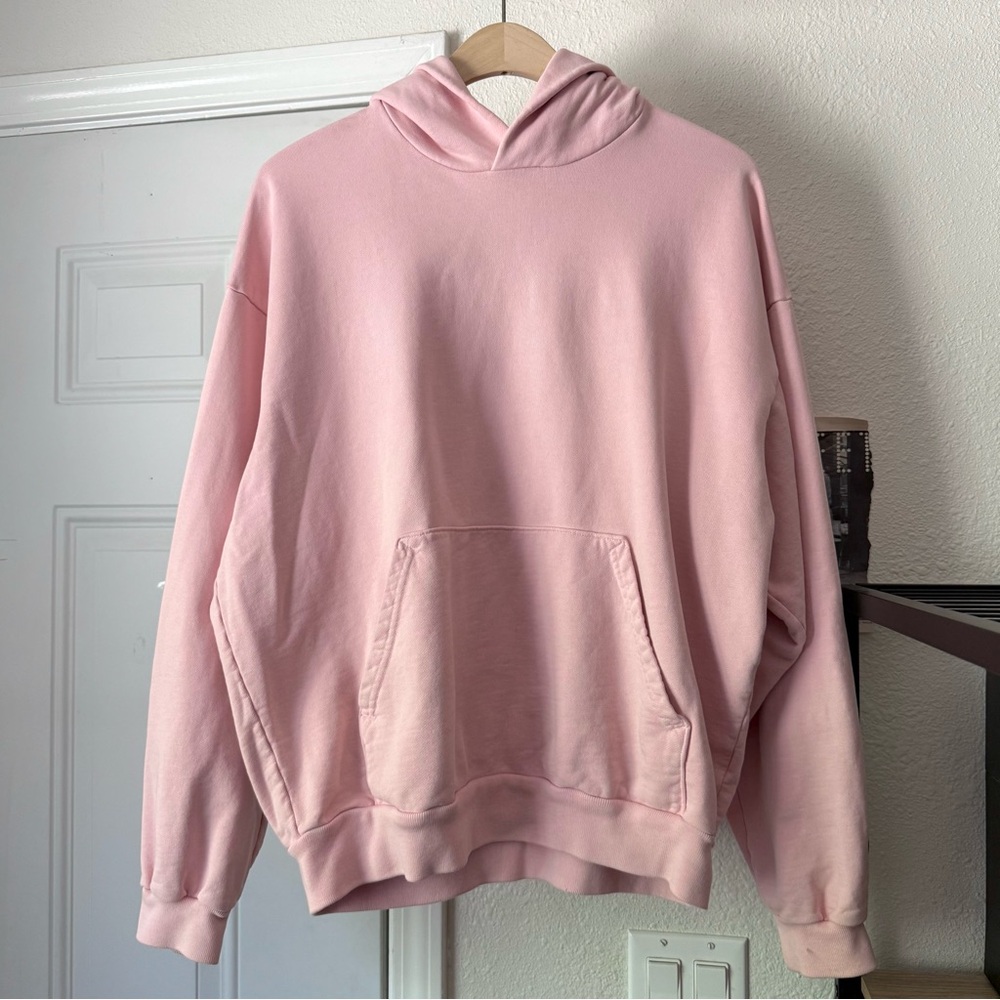 Madhappy pink cotton terry logo snake graphic oversized boxy pullover hoodie